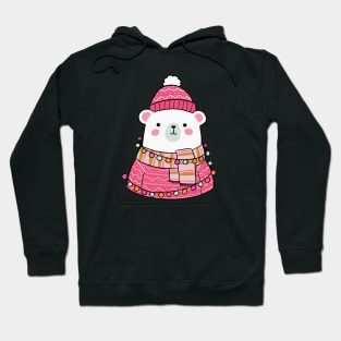 Merry Christmas Cute christmas polar bear Hoodie